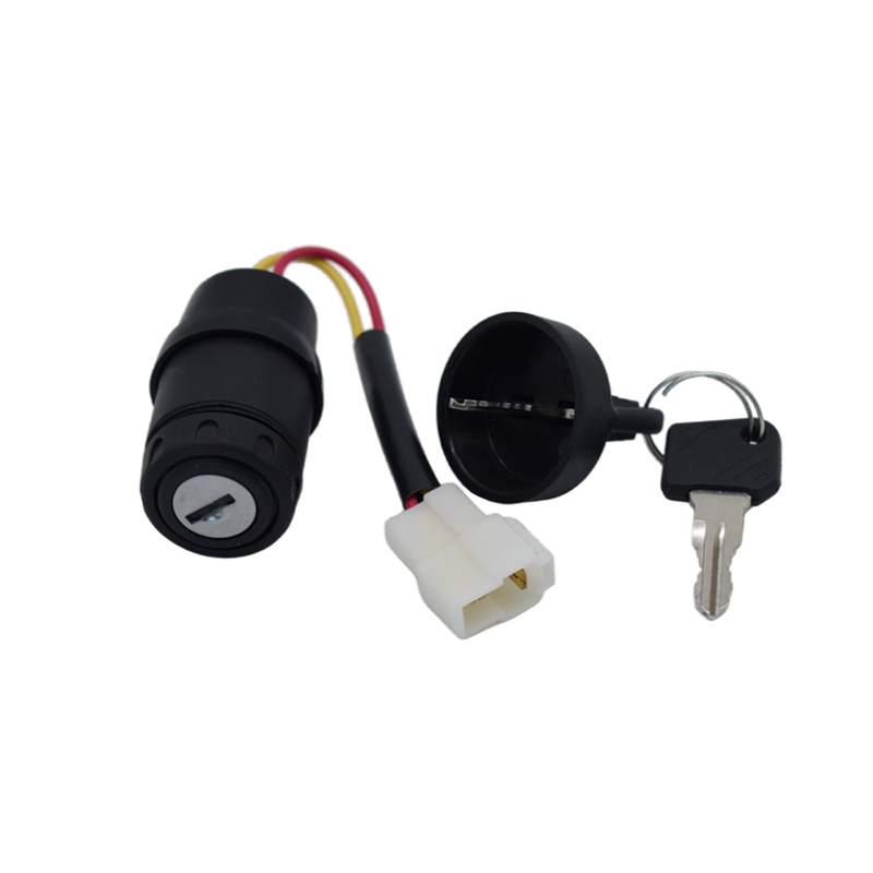 Forklift key switch installation