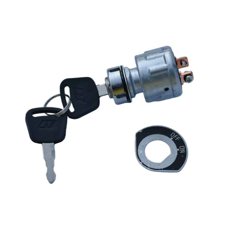 Forklift key switch installation