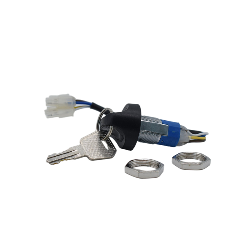 Forklift key switch installation