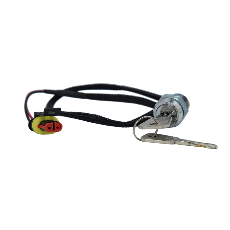Forklift key switch installation