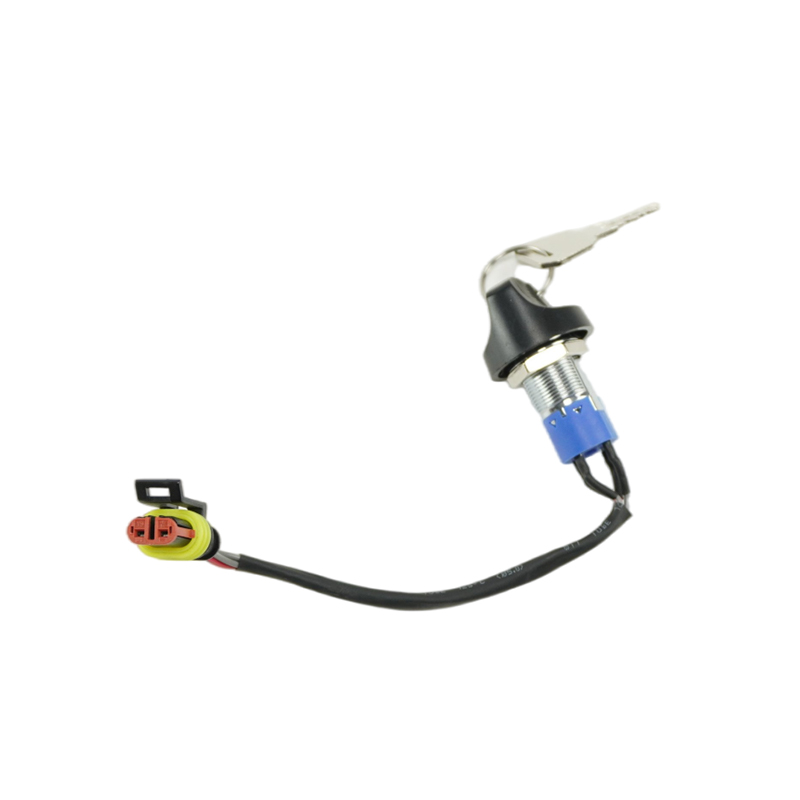 Forklift key switch installation