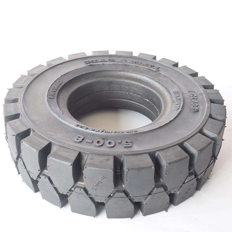 solid forklift tires